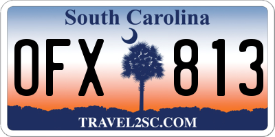 SC license plate OFX813