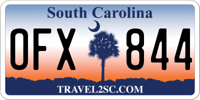 SC license plate OFX844