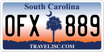 SC license plate OFX889