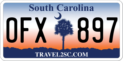 SC license plate OFX897
