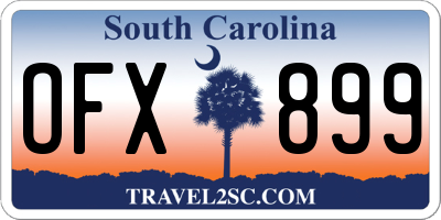 SC license plate OFX899