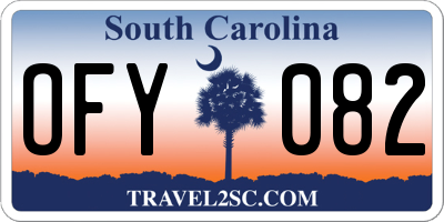 SC license plate OFY082
