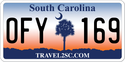 SC license plate OFY169