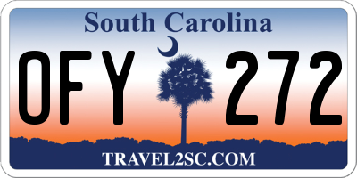 SC license plate OFY272