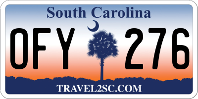 SC license plate OFY276