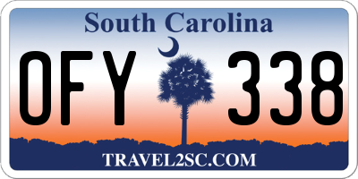 SC license plate OFY338