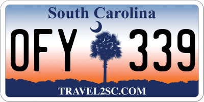SC license plate OFY339