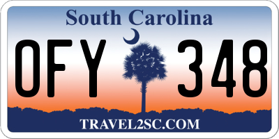 SC license plate OFY348