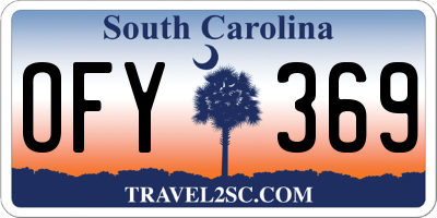 SC license plate OFY369