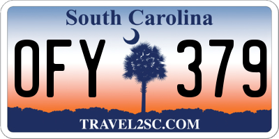 SC license plate OFY379