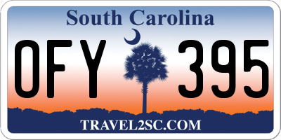 SC license plate OFY395