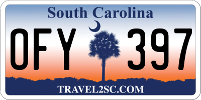 SC license plate OFY397