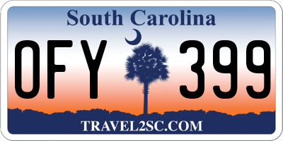 SC license plate OFY399