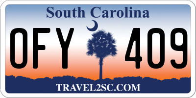 SC license plate OFY409