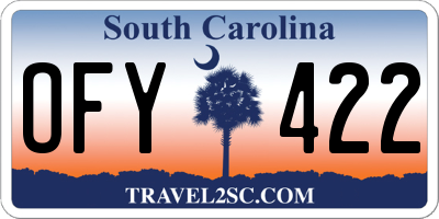 SC license plate OFY422