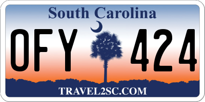 SC license plate OFY424