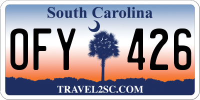 SC license plate OFY426