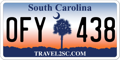 SC license plate OFY438