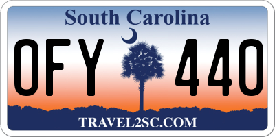 SC license plate OFY440