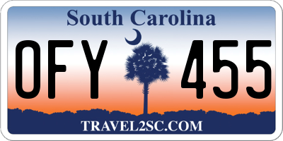 SC license plate OFY455
