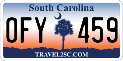SC license plate OFY459