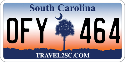 SC license plate OFY464