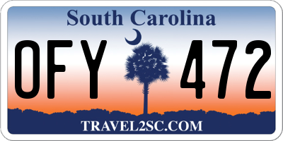 SC license plate OFY472