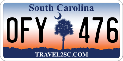 SC license plate OFY476