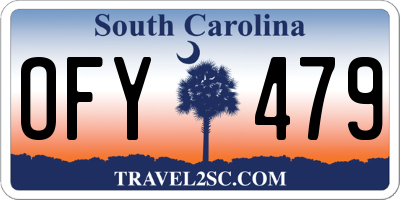 SC license plate OFY479