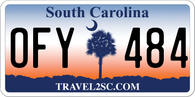 SC license plate OFY484
