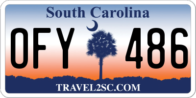 SC license plate OFY486