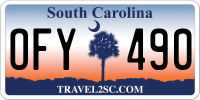 SC license plate OFY490
