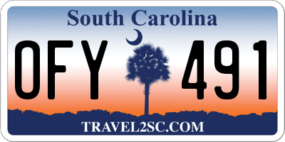 SC license plate OFY491