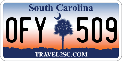 SC license plate OFY509