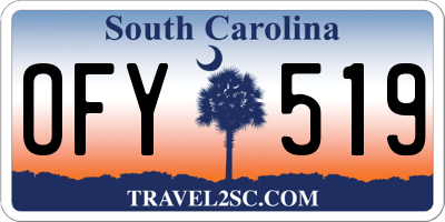 SC license plate OFY519