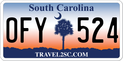 SC license plate OFY524
