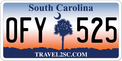 SC license plate OFY525