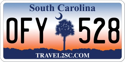 SC license plate OFY528