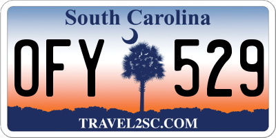SC license plate OFY529