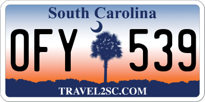 SC license plate OFY539