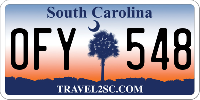 SC license plate OFY548