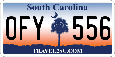 SC license plate OFY556