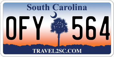 SC license plate OFY564