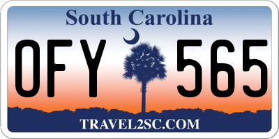 SC license plate OFY565