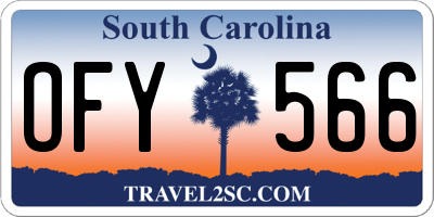 SC license plate OFY566