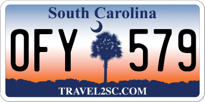 SC license plate OFY579