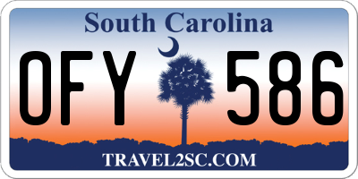 SC license plate OFY586