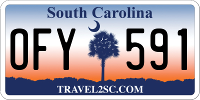 SC license plate OFY591