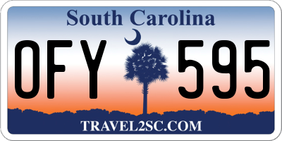 SC license plate OFY595
