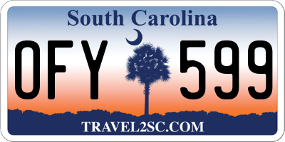 SC license plate OFY599